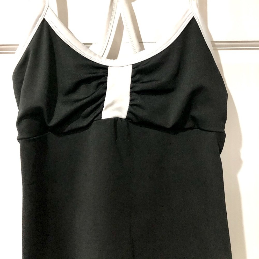 GAME TIME black with white trim fitted sport tank sizeM  good condition - Picture 6 of 13